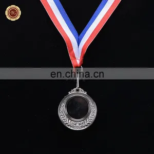 Wr Customized Design Quality Silver Foil Blank Medal Awards Ceremony Accessory Medal thumbnail-3