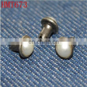 Pearl Bead Fashion Jeans Rivet thumbnail-1