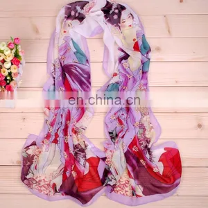Whloesale Cheap Fashion Polyester Chiffon Scarf thumbnail-2