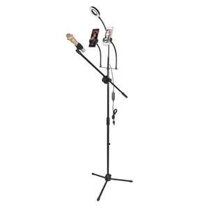 Microphone Bracket Microphone Stand Height Adjustable for Wireless or Wired Micphone Mini Microphone Holder Foldable thumbnail-4