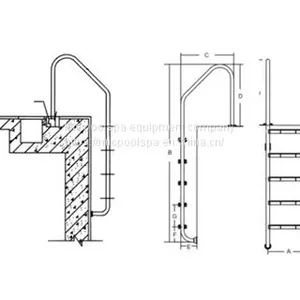 SF Series Swimming Pool Ladder thumbnail-2
