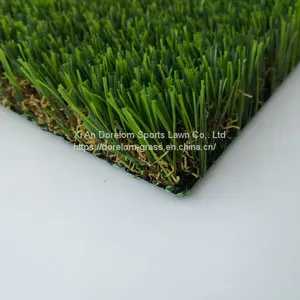 High Dtex of Yarn Artificial Turf With 4 Tones,U Shape Synthetic Grass thumbnail-3
