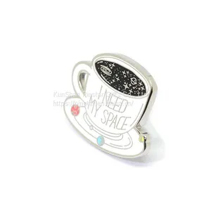 Space Coffee Cup Hard Enamel Pin thumbnail-2