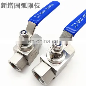 304 Stainless Steel High Pressure Ball Valve 2 Points 4 Points Hydraulic Inner Wire Valve thumbnail-3