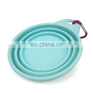 Custom Color Folding Silicone Dog Bowl Dog Feeding Bowl Travel Bowl for Dog thumbnail-3