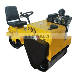 Mini Double Drum Seat Type Vibratory Road Roller Machine thumbnail-4