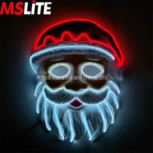 2Pcs Christmas Decoration Small Fresh Santa Cos Prop Mask thumbnail-1