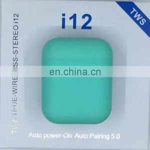 New Arrival I12 Factory Price in Ear TWS ANC Noise IPX4 ROHS Sweat Proof Sport Earphone Accessories Wireless Bluetooth thumbnail-6