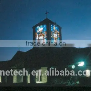 Tempered Facted Glass Church Pattern Interior or Exterior Decoration thumbnail-6