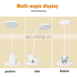 Custom Logo OEM Factory Wholesale Modern Usb Rechargeable Bedside Touch Led Desk Lamp thumbnail-5