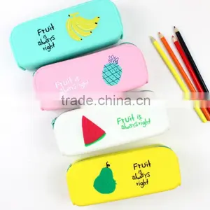 Popular Manufactory Price Silicone Square Zippered Pencil Case For Kids thumbnail-1