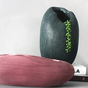 Outdoors Combined Type Imitation Stones Drawing Ceramic Plant Pot,Flower Pot Decoarion thumbnail-5