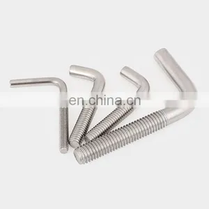 Hot Dip Galvanized Anchor J Type Hook Bolt Grade 5 Grade 8 J Type Anchor Bolt 3/8 thumbnail-3
