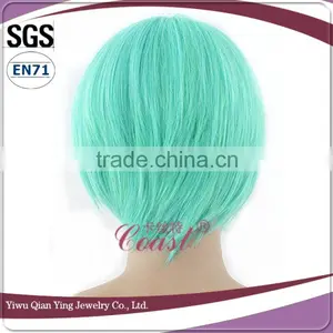 Cheap Fashion Short Light Blue Wholesale Cosplay Party Wigs thumbnail-3