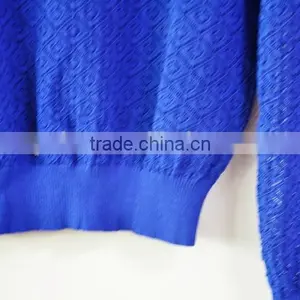 Blue Sexy Pullover Knitted Sweater Girls Summer Sweater thumbnail-4