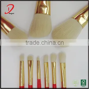 Professional Red Wooden Makeup Brush Set,synthetic Hair Cosmetic Brush Set thumbnail-4