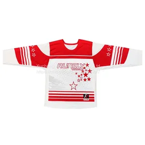 Sublimation Custom Hockey Jersey Oversize Lightweight Customized Hockey Jersey Ice Hockey Practice Jerseys Wholesale Customized College Ice Hockey Jersey thumbnail-1