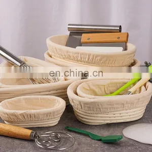 Premium Natural Rattan Bread Proofing Basket Rattan Baskets Baking Dough Bowl for Bakers Proving Baskets thumbnail-3