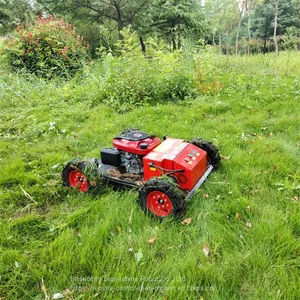 Robot Slope Mower, China Remote Control Lawn Mower With Tracks Price, Grass Cutter Price for Sale thumbnail-1