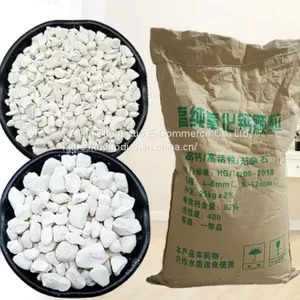 Low Iron Fe2O3 Low Carbon High CaO Quicklime Lumps for Steel Making thumbnail-3