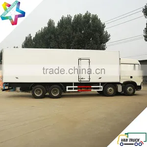 Heavy Duty 9.6m Refrigerator Truck Body 31T Sino-Truck T5G 340Hp Chassis Reefer Truck thumbnail-4
