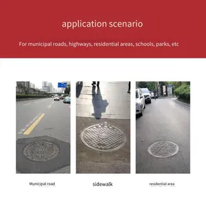Lubao Ductile Iron 700*900 Snap Ring Manhole Cover Manufacturer, Five - Proof Heavy - Duty Municipal Anti - Fall Fire Hydrant Manhole thumbnail-4