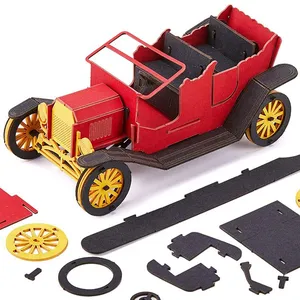 OEM 3D Paper Puzzle for Adults Mechanical Car Model Kits Brain Teaser Puzzles Vehicle Building Kits Unique Gift for Kids on Birthday thumbnail-1