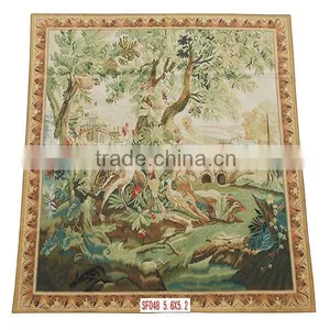 Handknotted Wool Carpet, Wool Rugs,Chinese Handmade Aubusson Carpet thumbnail-1