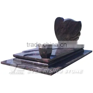 Himalaya Blue Granite Modern Headstone Tombstone thumbnail-1