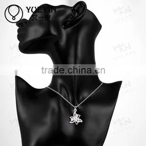 Factory Wholease Fashion Plated Silver Necklace thumbnail-6