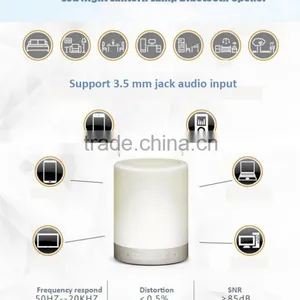 Night Light Touch Change Color RGB Warm White Bluetooth Speaker TF Card DC5V for Party Outdoor Living Room Child Read Package thumbnail-6