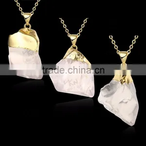Fashion White Natural Crystal Pendant Necklace Quality Choice thumbnail-6