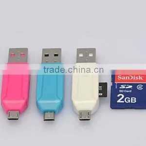 USB OTG Card Reader Universal USB OTG TF/SD Card Reader Phone Extension Headers USB OTG Adapter For Android thumbnail-5