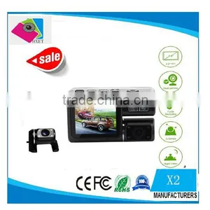 2.0 TFT HD Car DVR With Dual Camera IR Night Vision G-sensor + 120 Wide Angle Lens X2 Remote Control Car Camcorder Quality Choice thumbnail-1
