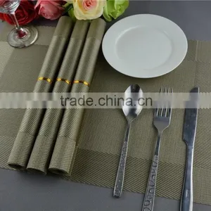 New Arrival Table Decoration PVC Mat Frame Series Dark Green Dining Table Floor Mat 45*30cm thumbnail-4