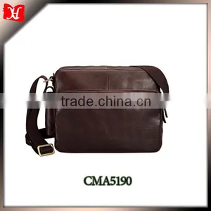 Cheap Vintage Adjustable Leather Messenger Bag thumbnail-1