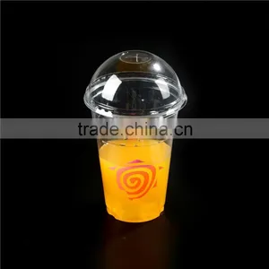 Cold Drinking Plastic Cup With Dome Lid / Beverage Cups With Transparent thumbnail-4
