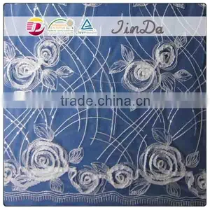 3D Embroidery Lace Fabric thumbnail-1