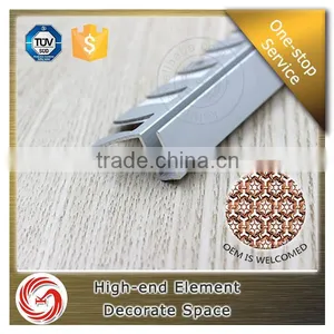 Good Quality Shopping Mall Used Curved Wall Edge Aluminum Tile Trim Profile thumbnail-4