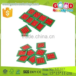Montessori Materials in China Promotional Educational Toys Metal Squares thumbnail-1