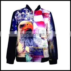 Custom Digital Printed Baseball Jacket, Fashion Jacket thumbnail-2