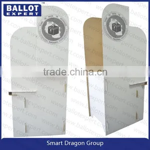Multipurpose Plastic Cardboard Floor Ballot Display Booth Stand thumbnail-5