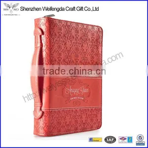Deluxe Embossed pu Faux Leather Bible Cover for Church thumbnail-1