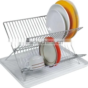 Simple X Shape Iron Wire Dish Rack thumbnail-1