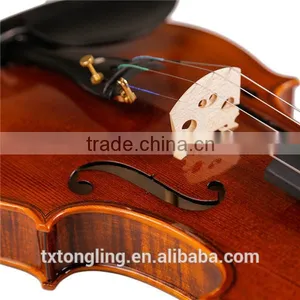 Middle-rang Violin and Deep Flamed Color Violin Red Colored Violins TL004-3 thumbnail-5