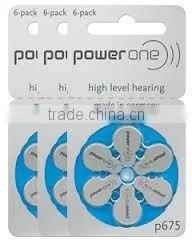 Hearing Aid Batteries Power One Hot Sale Zinc Air for Digital Hearing Aids thumbnail-5