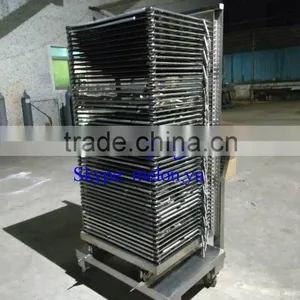Multilayer Stainless Steel Solid Plate Drying Rack With Chassis Cart for Electronics thumbnail-1