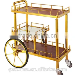 Royal Fashion Hotel Gold Wine Trolley thumbnail-4