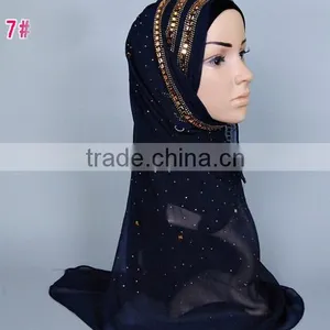 Fashion Scarf Scarf Muslim Scarf With Crystal thumbnail-6