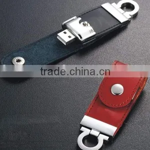 Leather Usb Flash Drive OEM Leather Usb Disk Promotional Pen Drive thumbnail-1